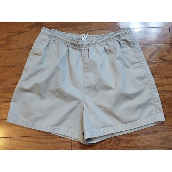Lands End Womens Khaki Shorts Elastic Waist Drawstring Size 18 - Picture 3 of 10